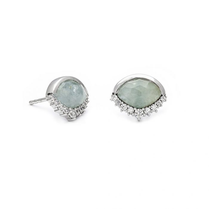 Leah Alexandra Anni Studs Moonstone Sil